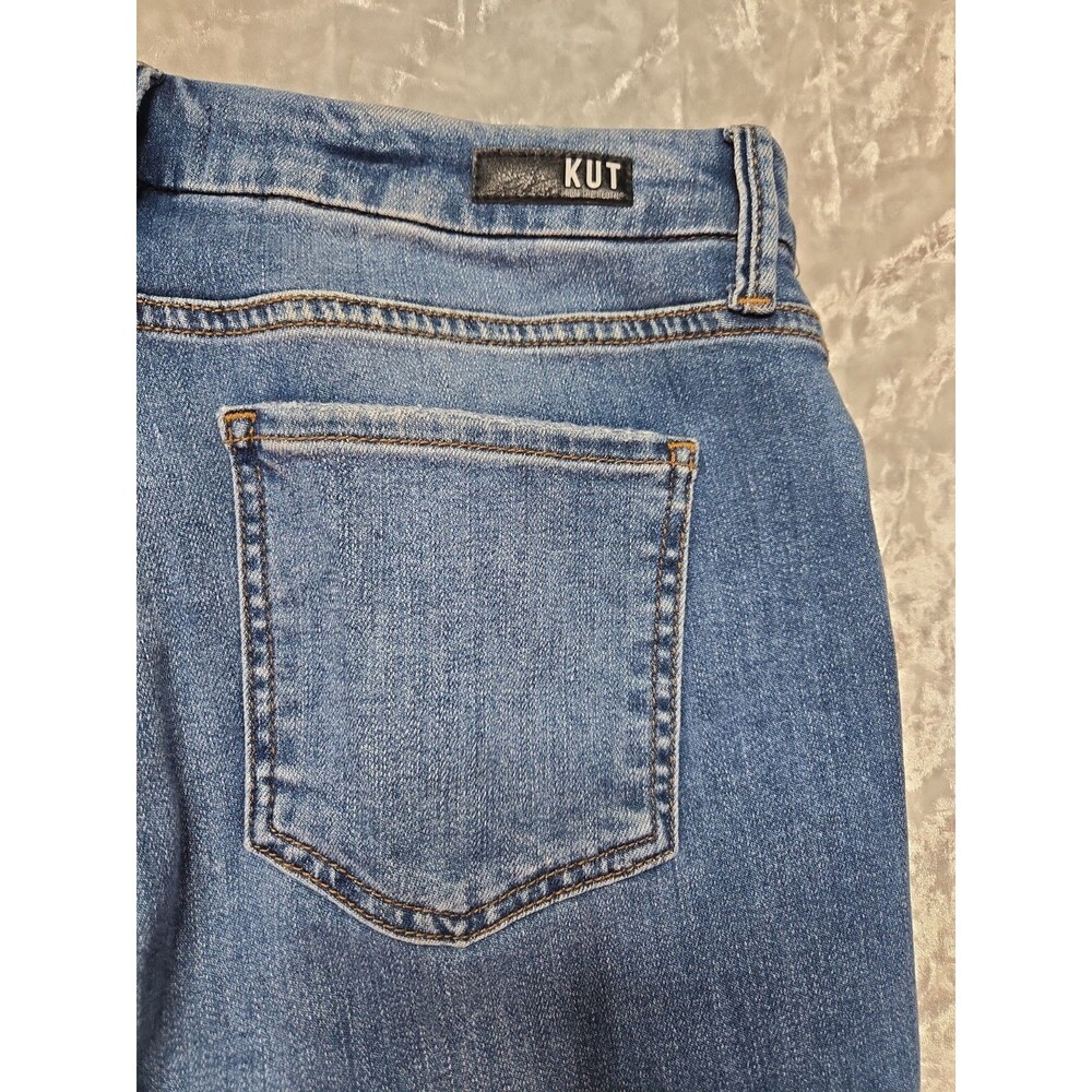KUT from the Kloth Fab Ab Meg High-Rise Wide-Leg Toughness Wash Jeans Size 10 - Picture 11 of 16